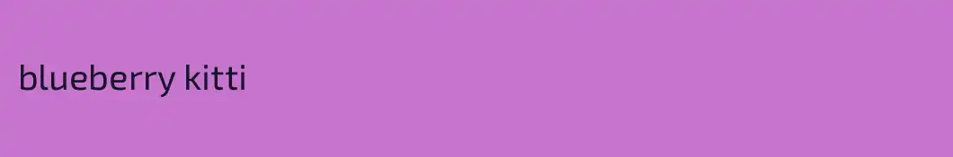 blueberry kitti